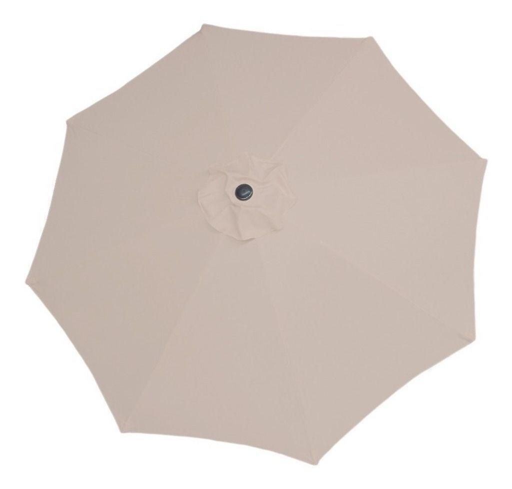 Quitasol 2,7 mt  Beige Plegable Ajustable Redonda-4
