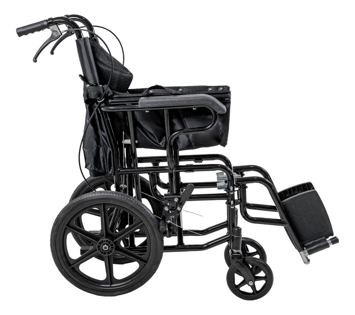 Silla De Ruedas Plegable Estandar C/freno En Agarradera-3