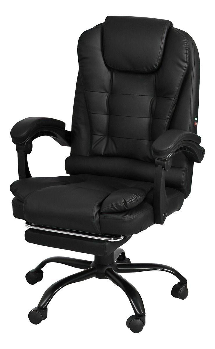 Silla de Escritorio de Oficina Ejecutiva  Giratoria Doble Masaje  o Vinipiel-2