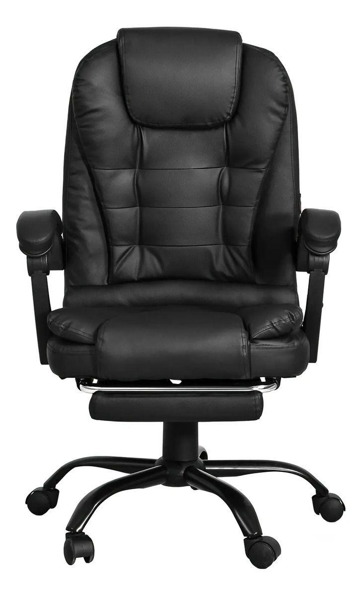 Silla de Escritorio de Oficina Ejecutiva  Giratoria Doble Masaje  o Vinipiel-5