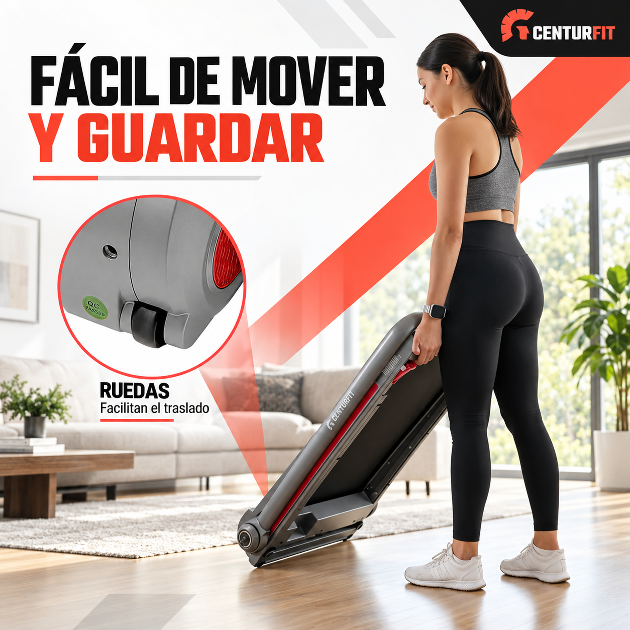 Trotadora Eléctrica Centurfit 1.5 Hp Walkingpad 8 Km/h-6