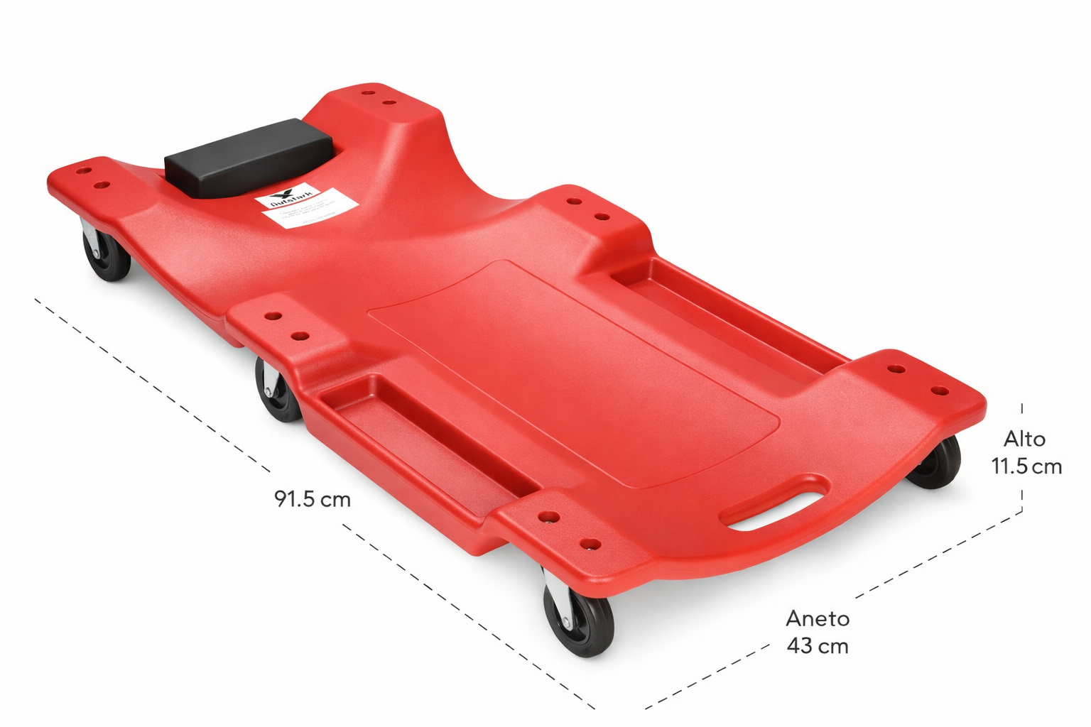 Camilla Para Mecanico Gutstark Deslizante 36 Soporte 150kg-2