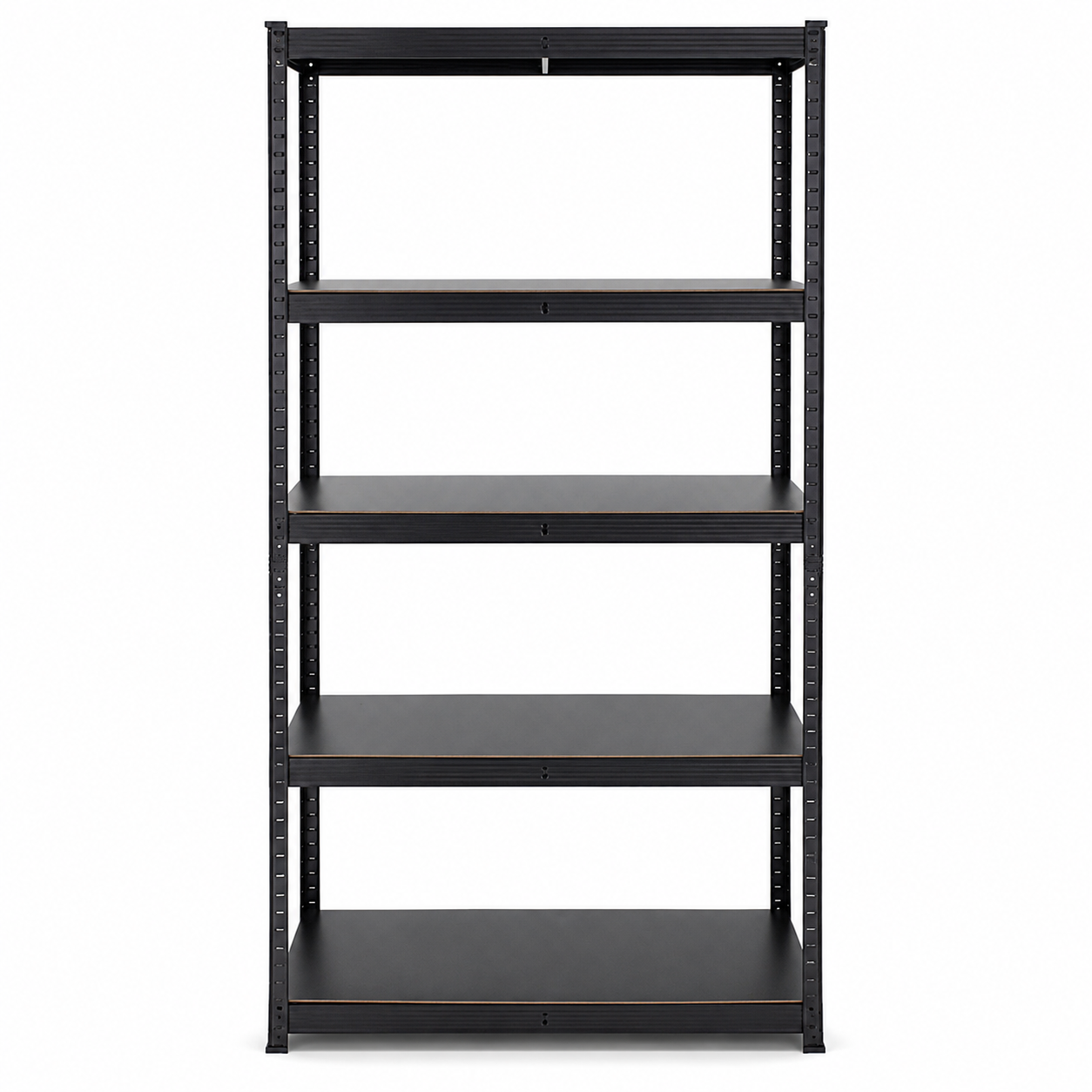 Estante Metalico Negro Rack Pack 5 Niveles 180x90x40 Cm Soporta 180 Kg-0