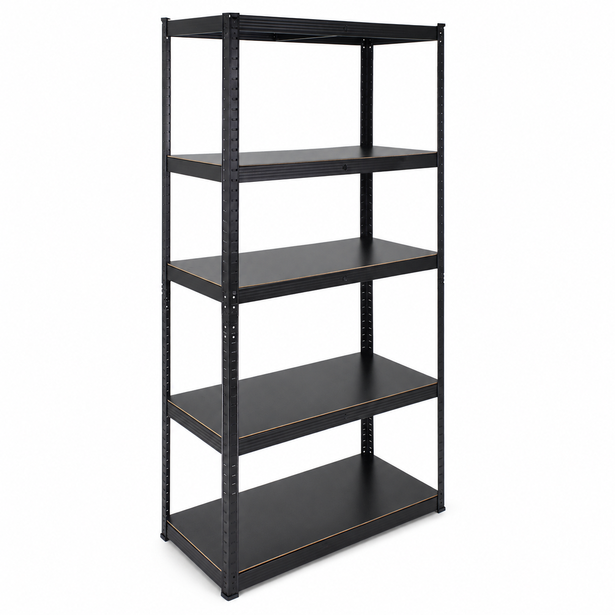 Estante Metalico Negro Rack Pack 5 Niveles 180x90x40 Cm Soporta 180 Kg-1