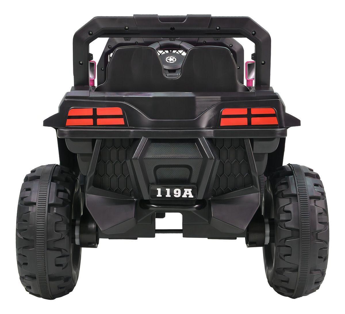 AUTO A BATERIA  Buggy Electrico Luces Musica Usb Control 12V ROSADA-2