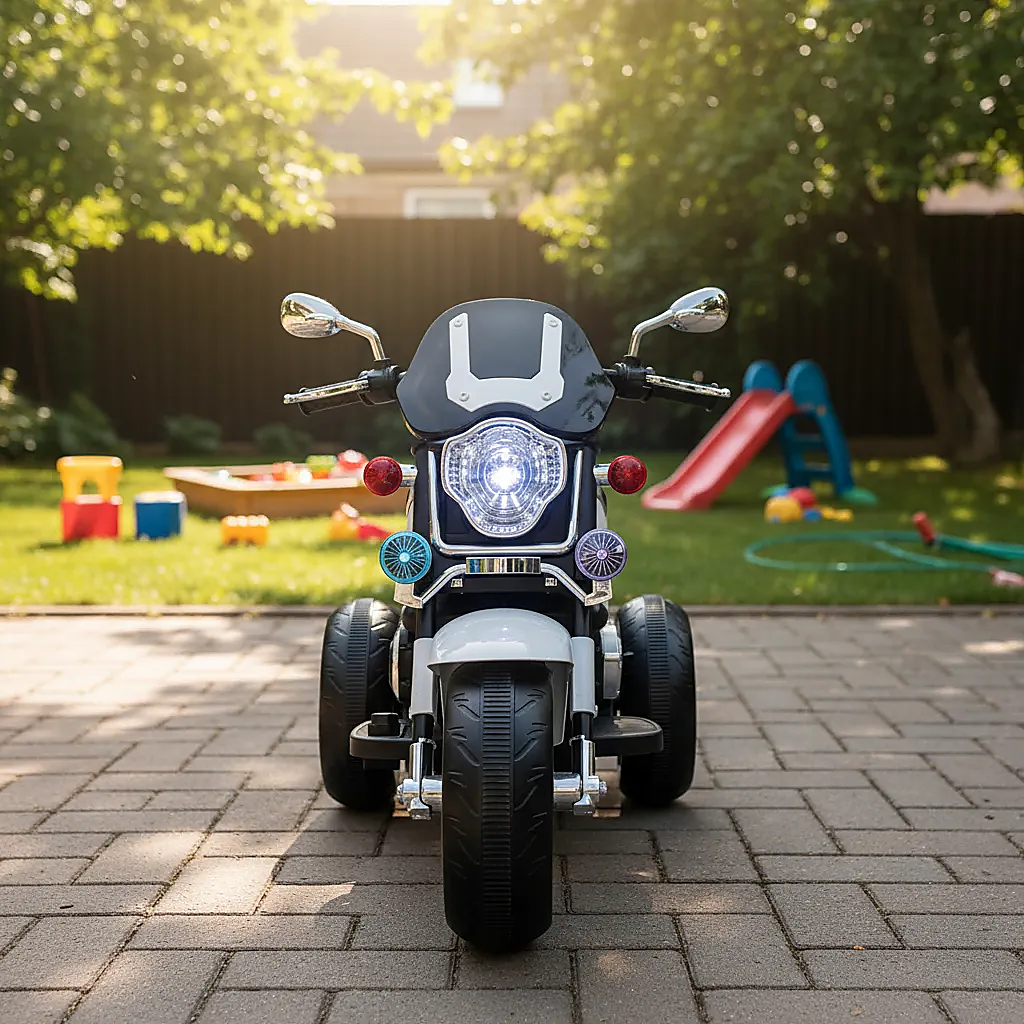 Montable Electrico Motocicleta 12v Niños 2-8 Años Bluetooth Color Blanco-2