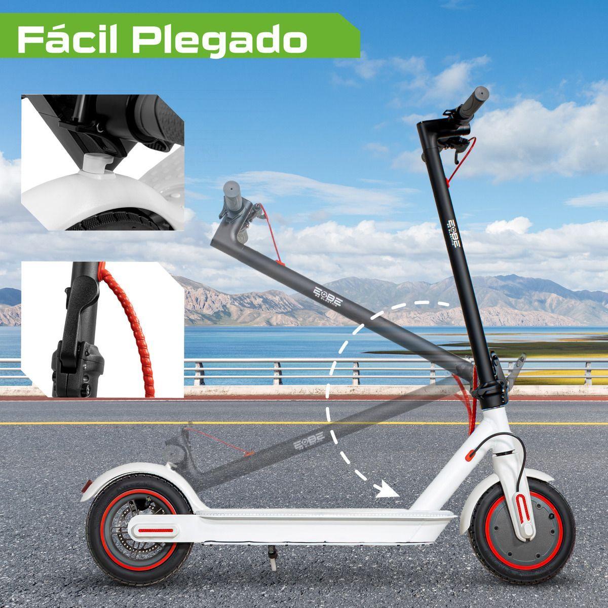 Scooter Electrico Plegable Patin 30km/h Led 120kg Centurfit-5