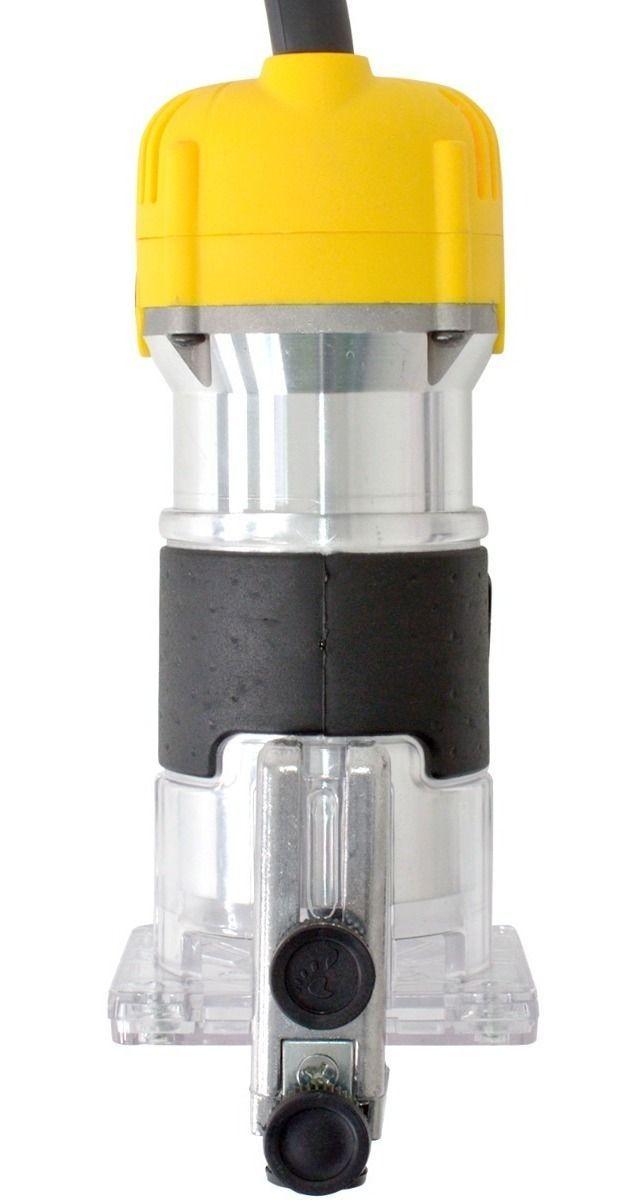 Fresadora De Mano Gutstark Mini Router + 12 Fresas 450 W Rebajadora -6