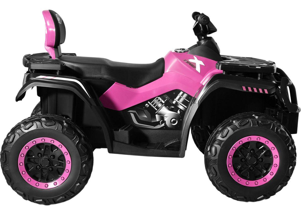 Montable Cuatrimoto Electrica Usb Bluetooth Radio 2 Vel 12v Color Rosa-2