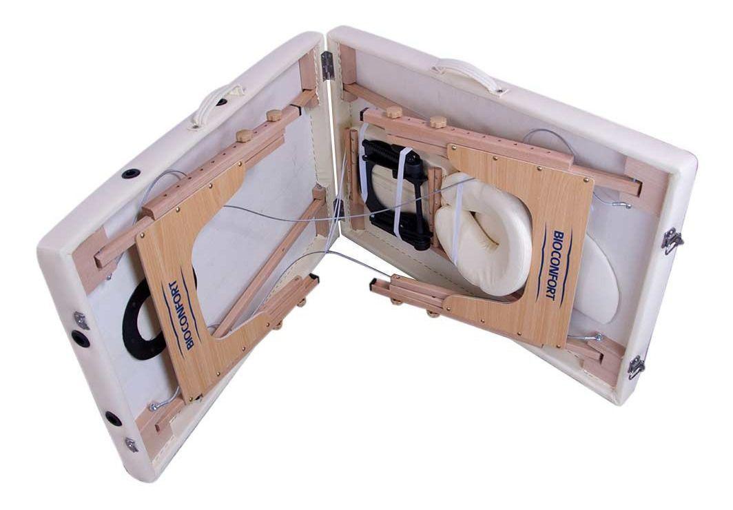 Camilla Masaje 2 Cuerpos Plegable Portatil Spa Beige-4