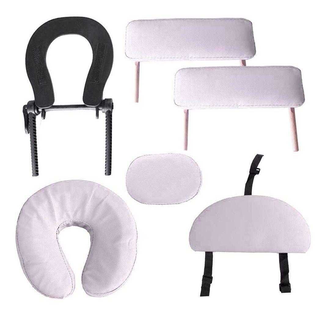 Camilla Masaje 2 Cuerpos Plegable Portatil Spa Beige-5