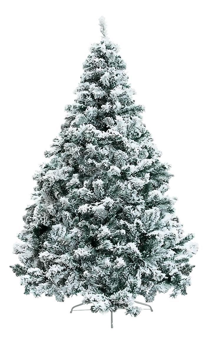 Arbol Pino Navidad Canada Artificial Nevado 1.90 M  Verde Nevado 600 ramas-0