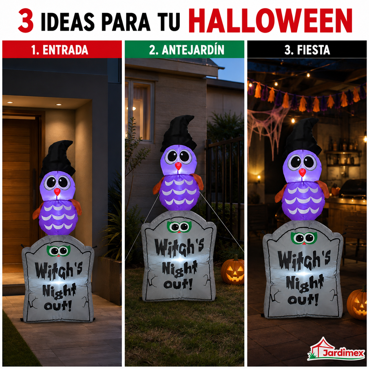 Inflable Halloween 120 Cm Tumba Fantasma Led 1.2 M-6