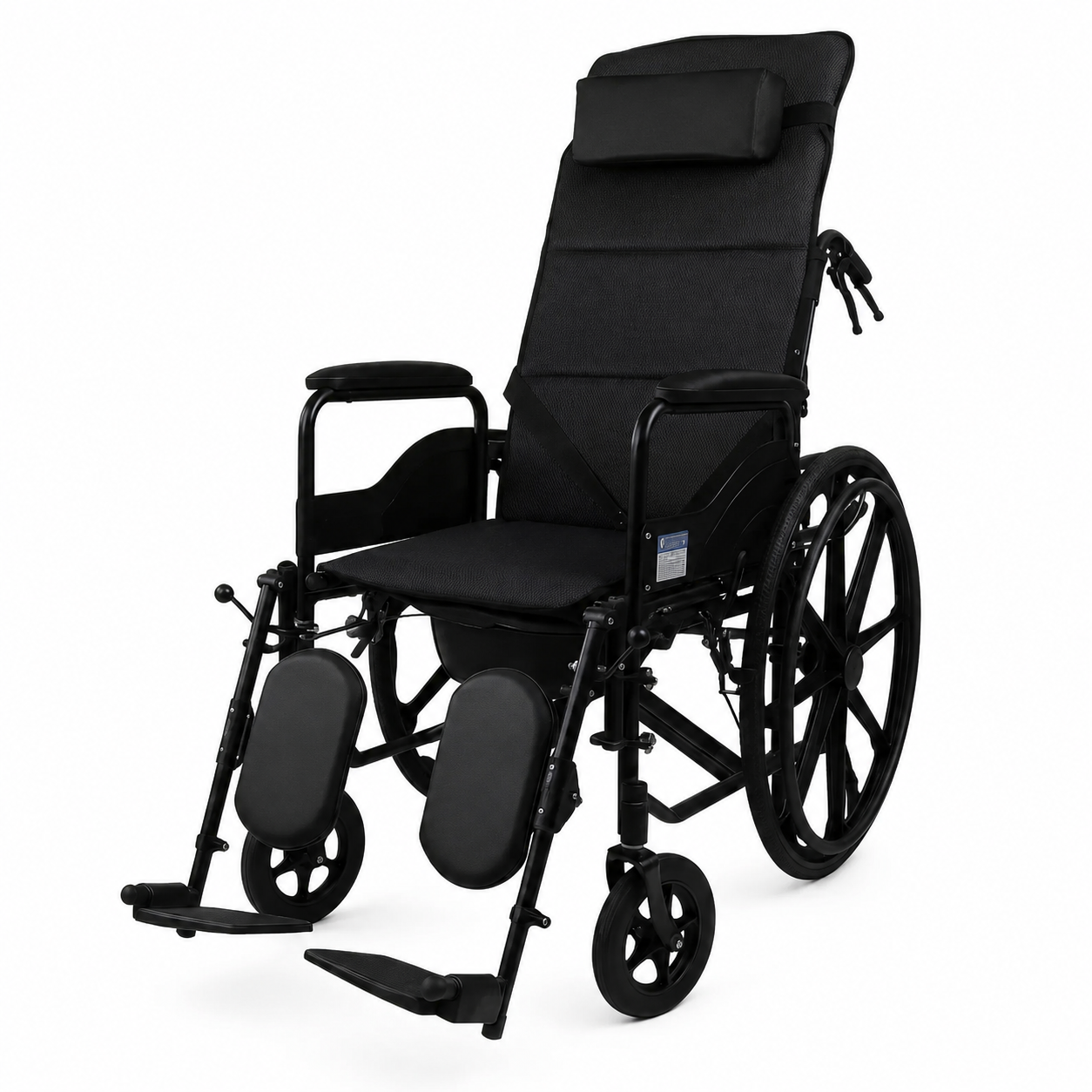 Silla De Ruedas Manual Reclinable Con Ba o Integrado Inodoro-0