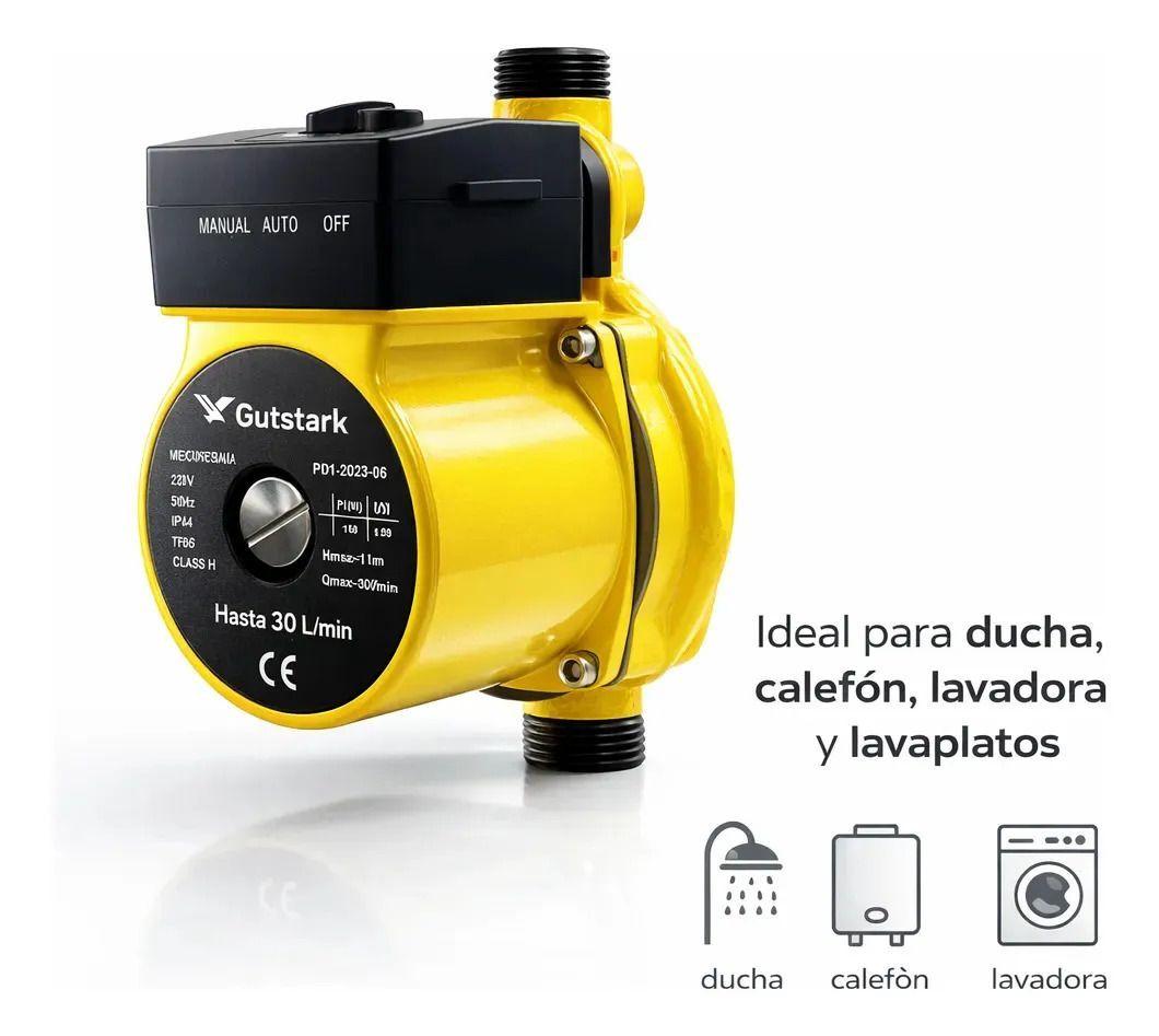 Bomba Presurizadora de Agua Automática 150W Aumenta Presión 30L/min Silenciosa -3