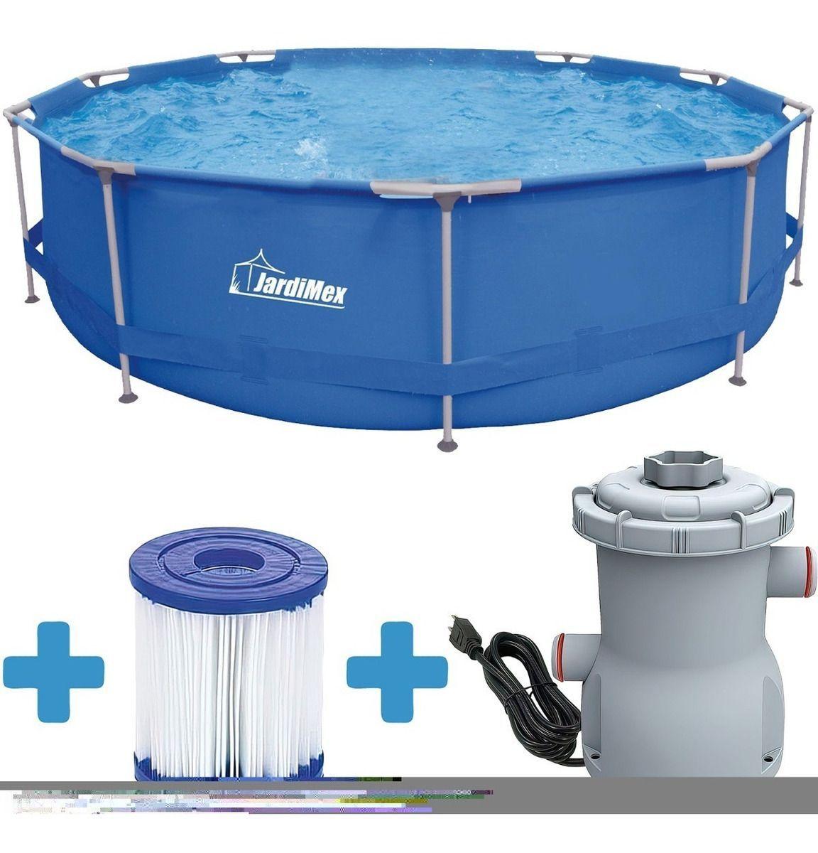 Piscina Estructural Rendonda Capacidad 4383 L Jardimex-1