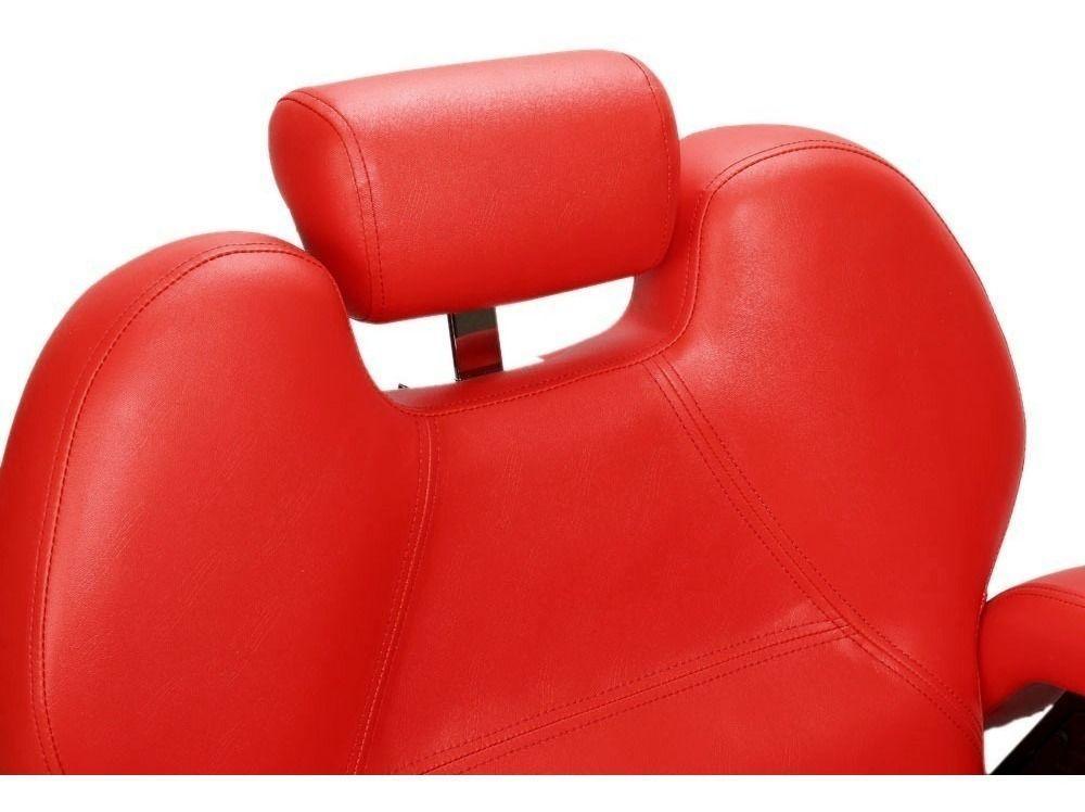 Peluqueria Barbero Sillon Hidraulico Profesional Rojo-4