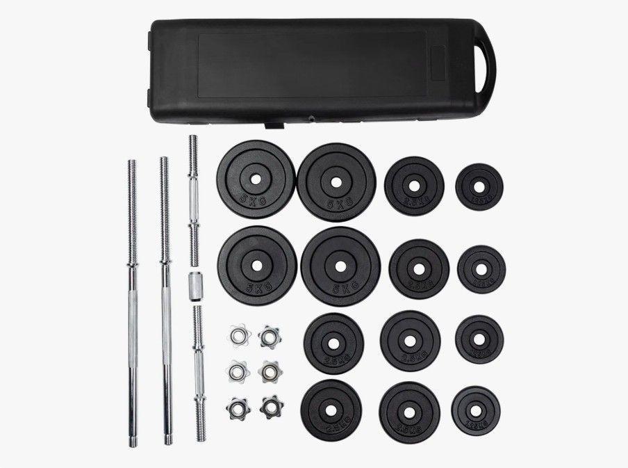 Set Mancuernas Ajustables 50kg Con Maletín De Almacenamiento-2