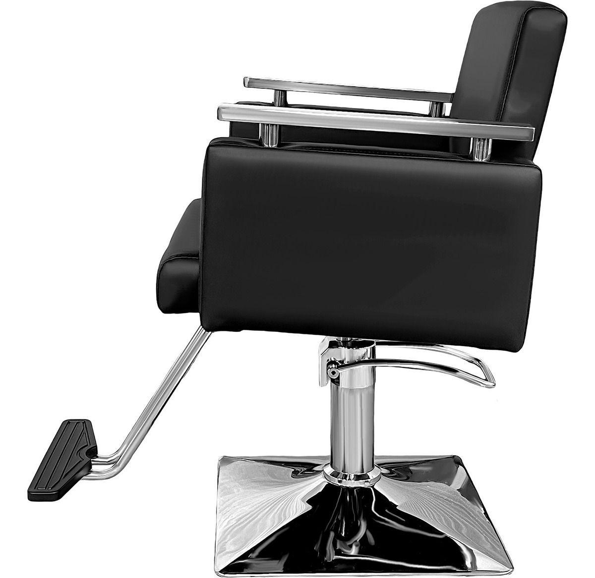 Silla Sillon Barberia Estetica Hidraulico De Respaldo Fijo-3