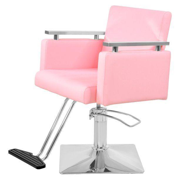 Sill n Barber a Hidr ulico Rosa Giro 360 Base Cuadrada Soporta 150 Kg Nanofort-0