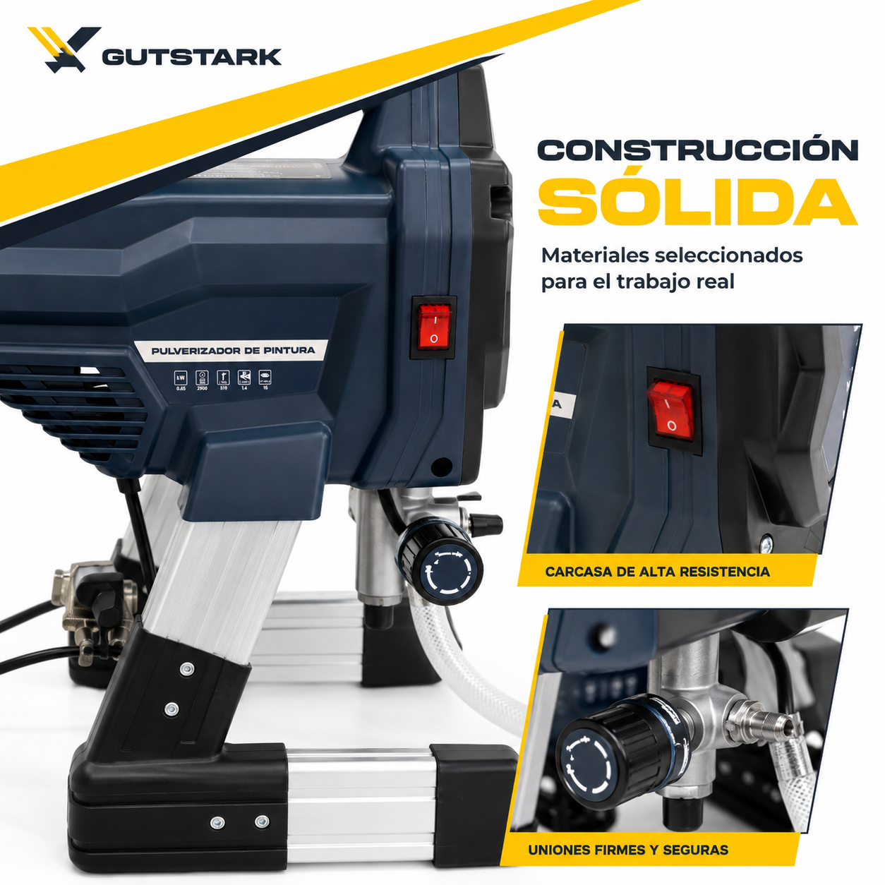 Pistola P/ Pintar Electrica Pulverizador  Industrial Sin Aire 3000psi-3