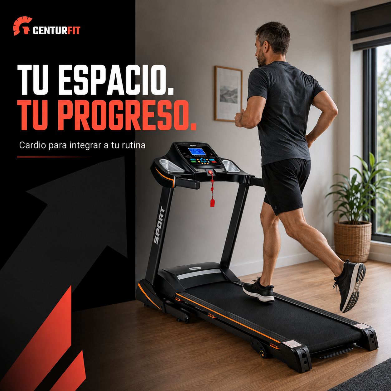 Caminadora Electrica Profesional Centurfit 2.5hp Plegable-6
