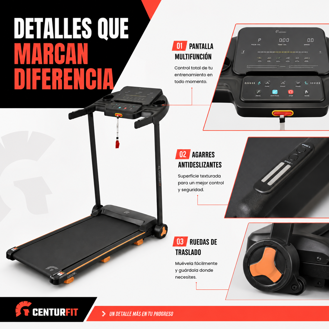 Trotadora El ctrica Plegable 2 75 HP 14km Bluetooth App Inclinaci n-3