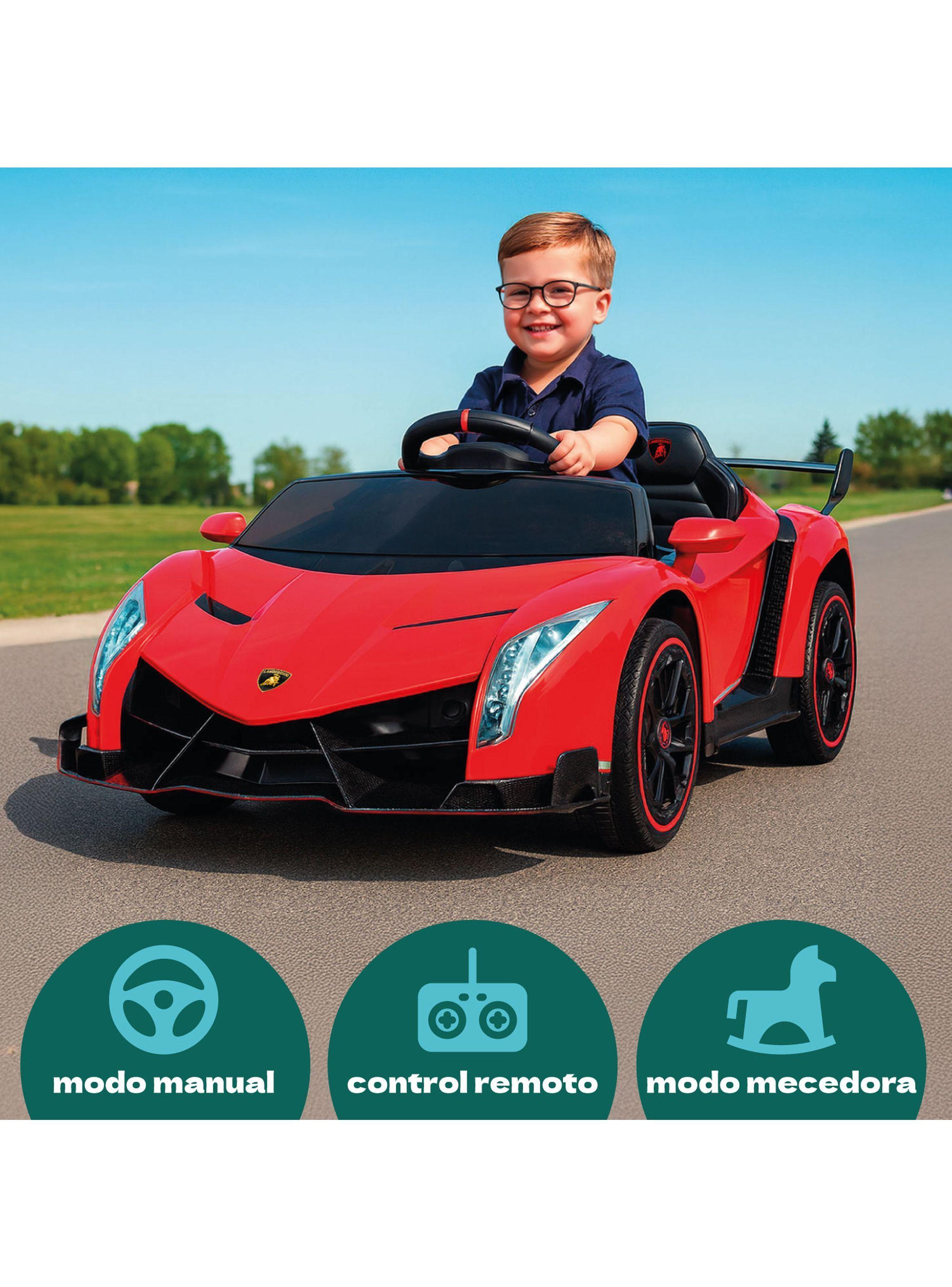 Auto Eléctrico Infantil Tipo Lamborghini 12V Control Remoto Luces Sonido MP3-3