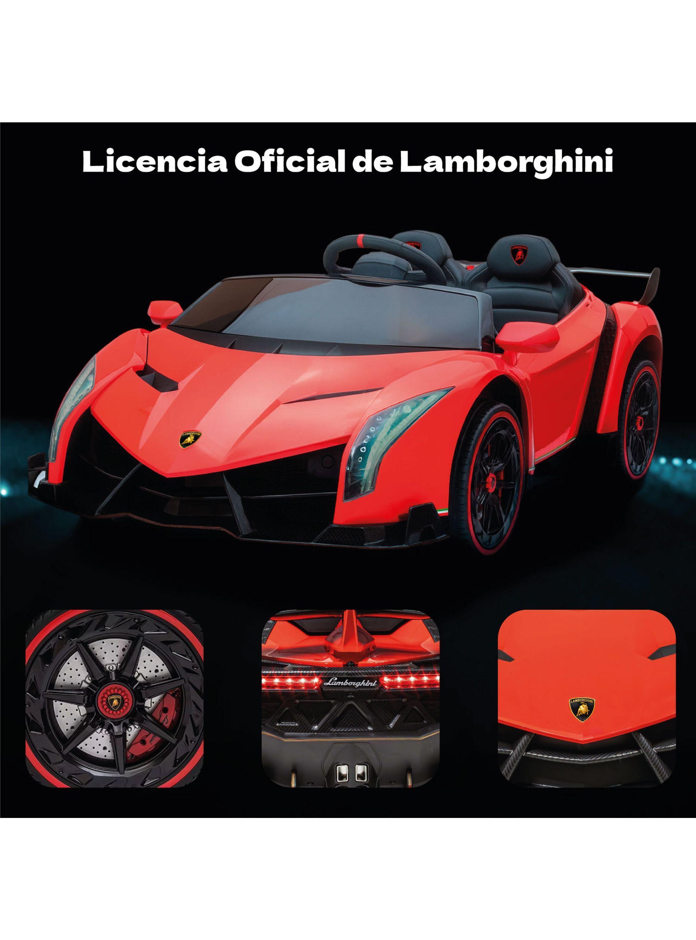 Auto Eléctrico Infantil Tipo Lamborghini 12V Control Remoto Luces Sonido MP3-4