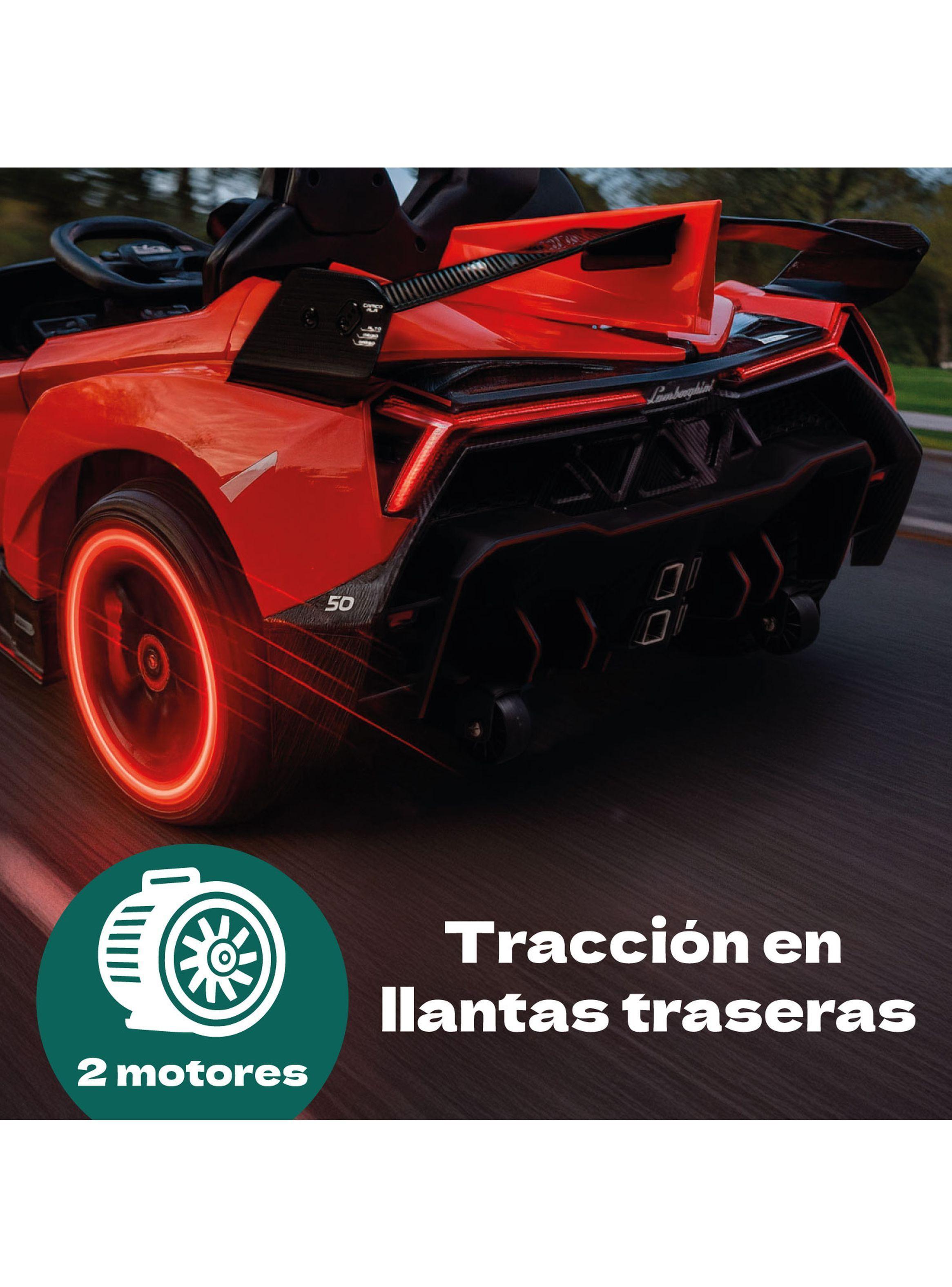 Auto Eléctrico Infantil Tipo Lamborghini 12V Control Remoto Luces Sonido MP3-7