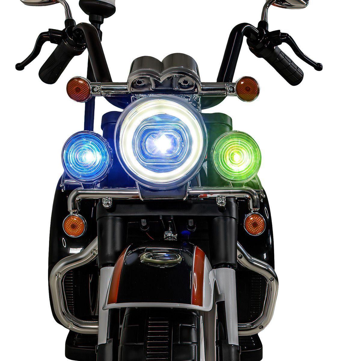 MOTO TIPO CHOPER A BATERIA Montable 12v Niños Bluetooth Usb 3 Ruedas-2