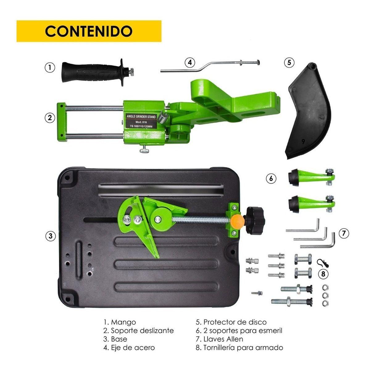 Soporte Esmeril Angular Amoladora Corte Diametro 100 A 125-2