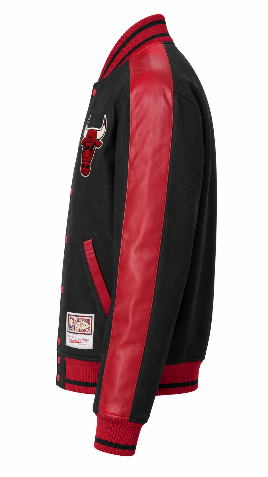 NBA Chaqueta Match UP Hombre Chicago Bulls Negro-2