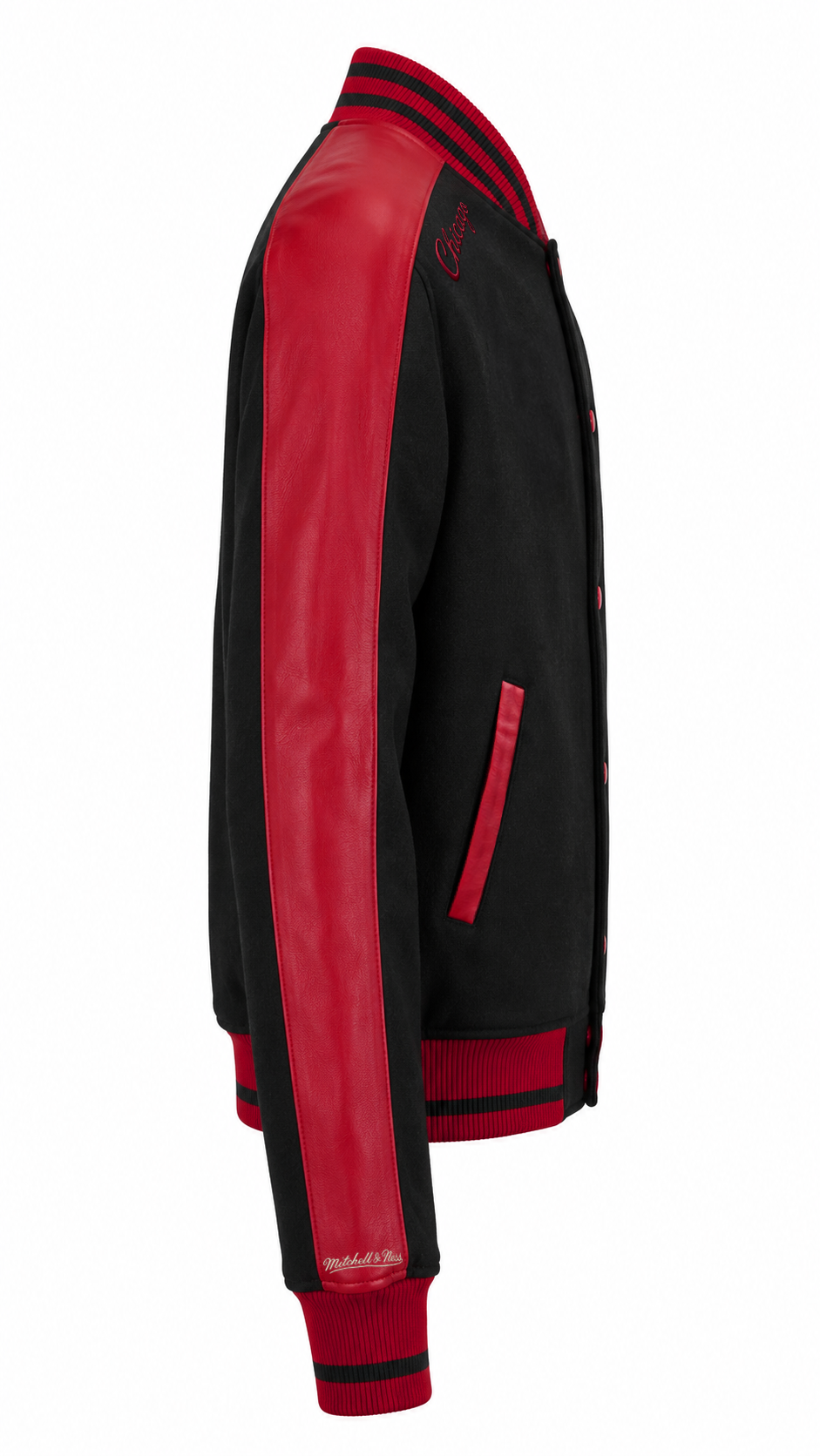 NBA Chaqueta Match UP Hombre Chicago Bulls Negro-3
