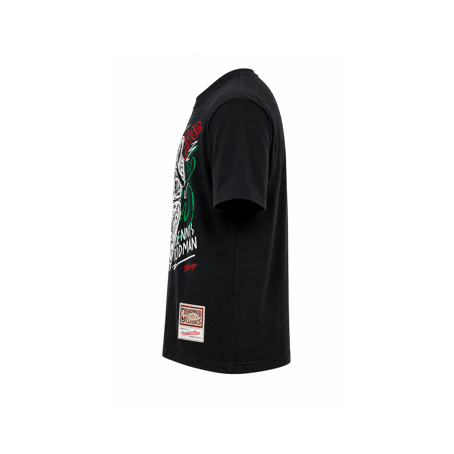 NBA Polera Chalked UP Hombre Chicago Bulls Dennis Rodman Negro-2