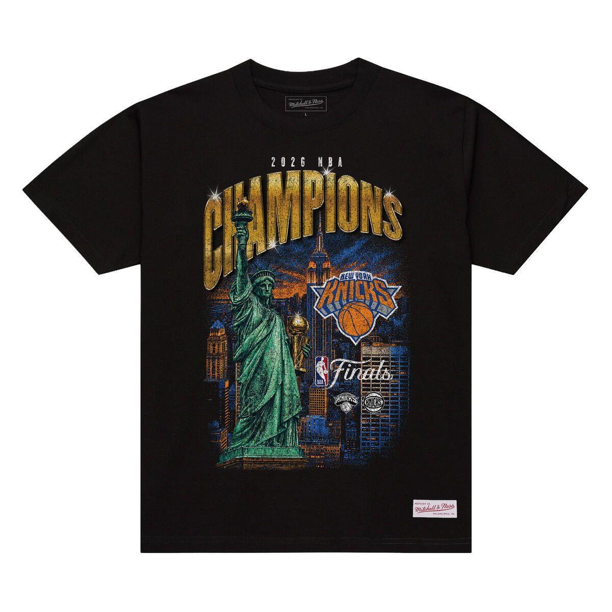 Mitchell and Ness Polera City Champions Hombre New York Knicks Negro-0