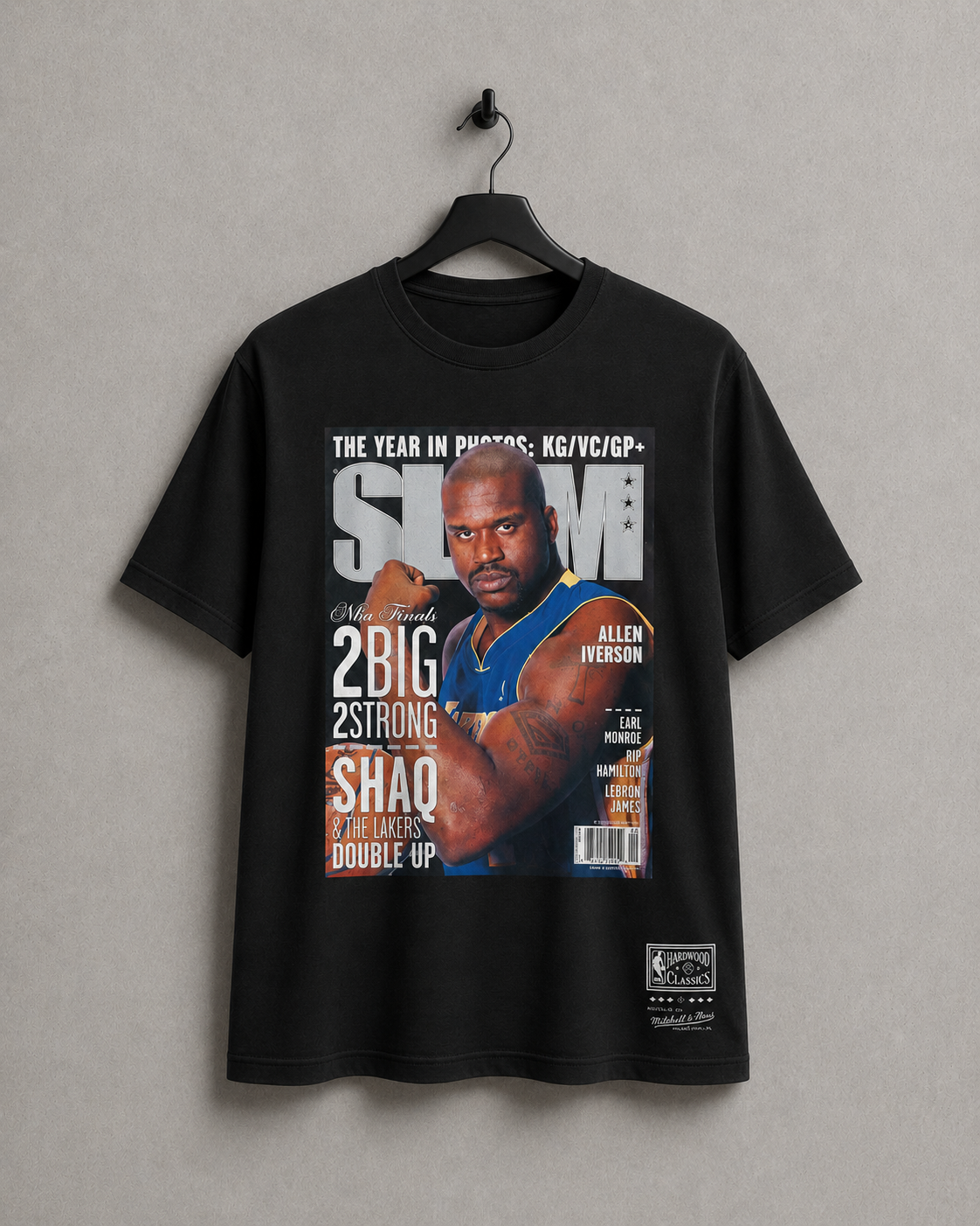 NBA Polera Slam Hombre Los Angeles Lakers Shaquille O'neal Negro-0