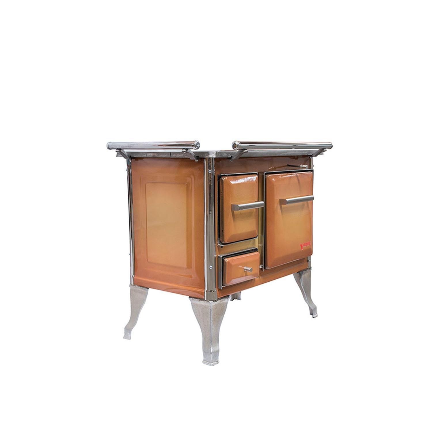 COCINA A LEÑA 3 PLATOS ENLOZADA DIFUMADA YUNQUE TRADICIONAL 70X46-1