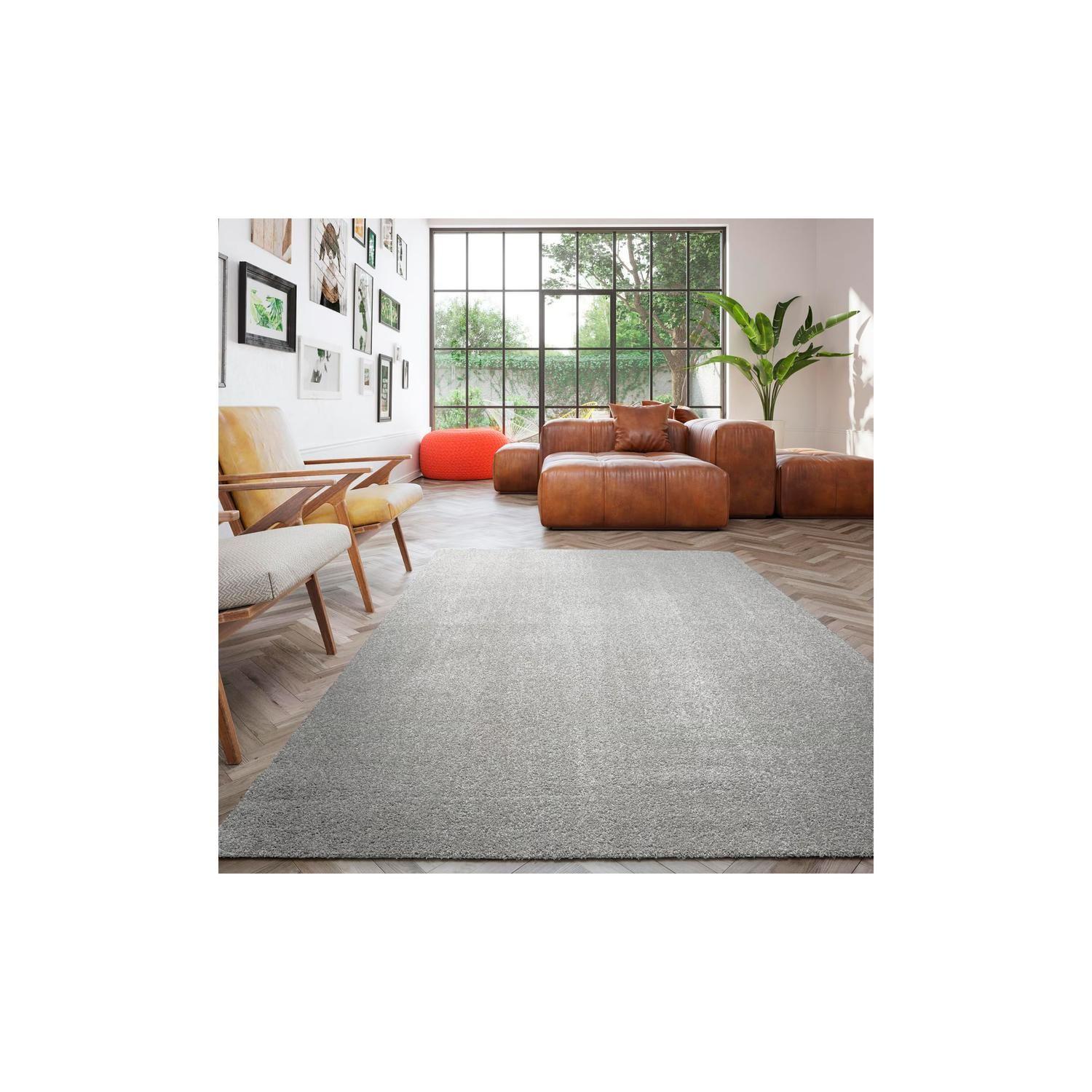 Alfombra Dolce 160x230 cm lavable gris-6