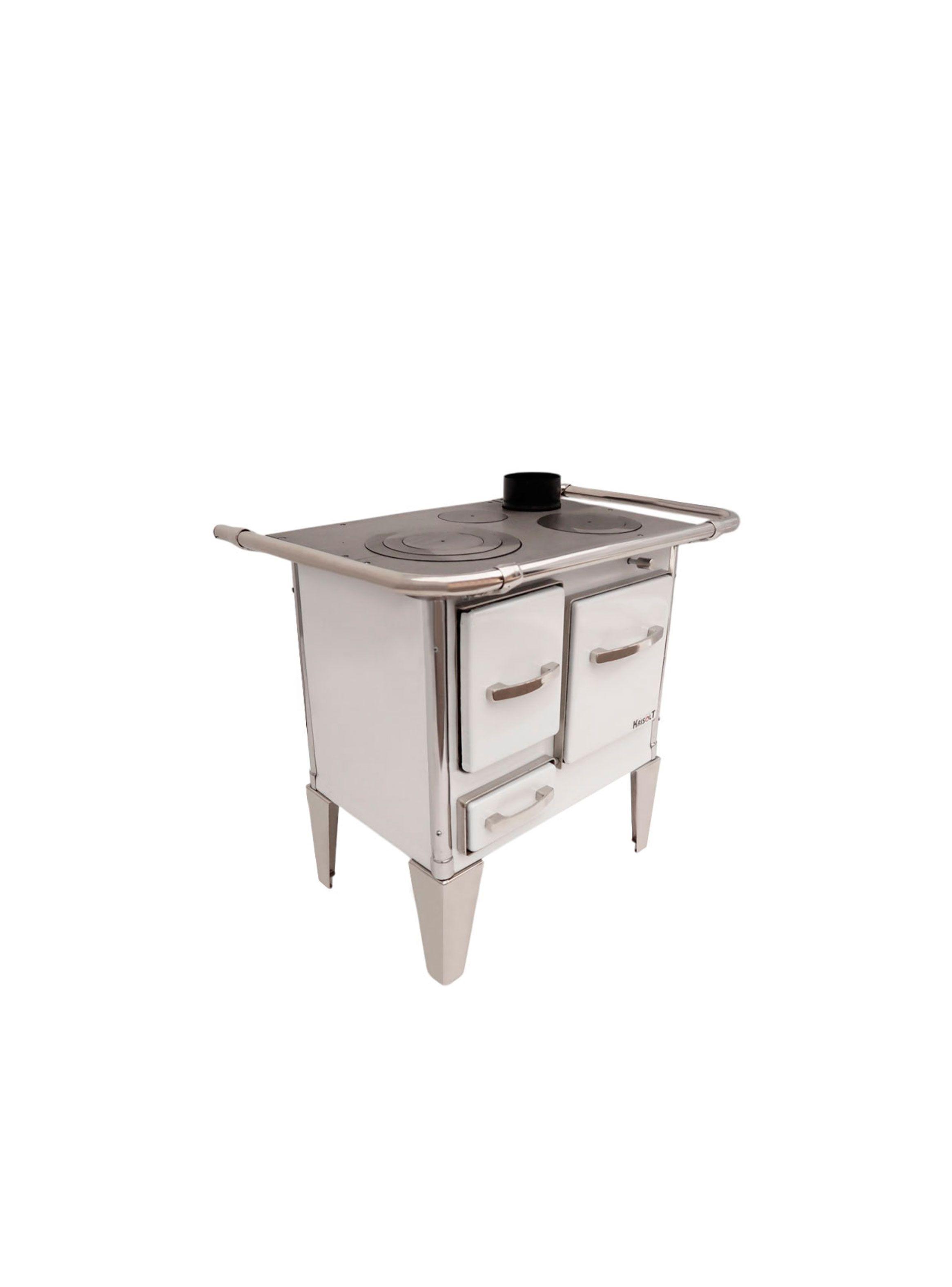 Cocina a Leña 3P modelo tradicional 65×46 Color Blanco-2