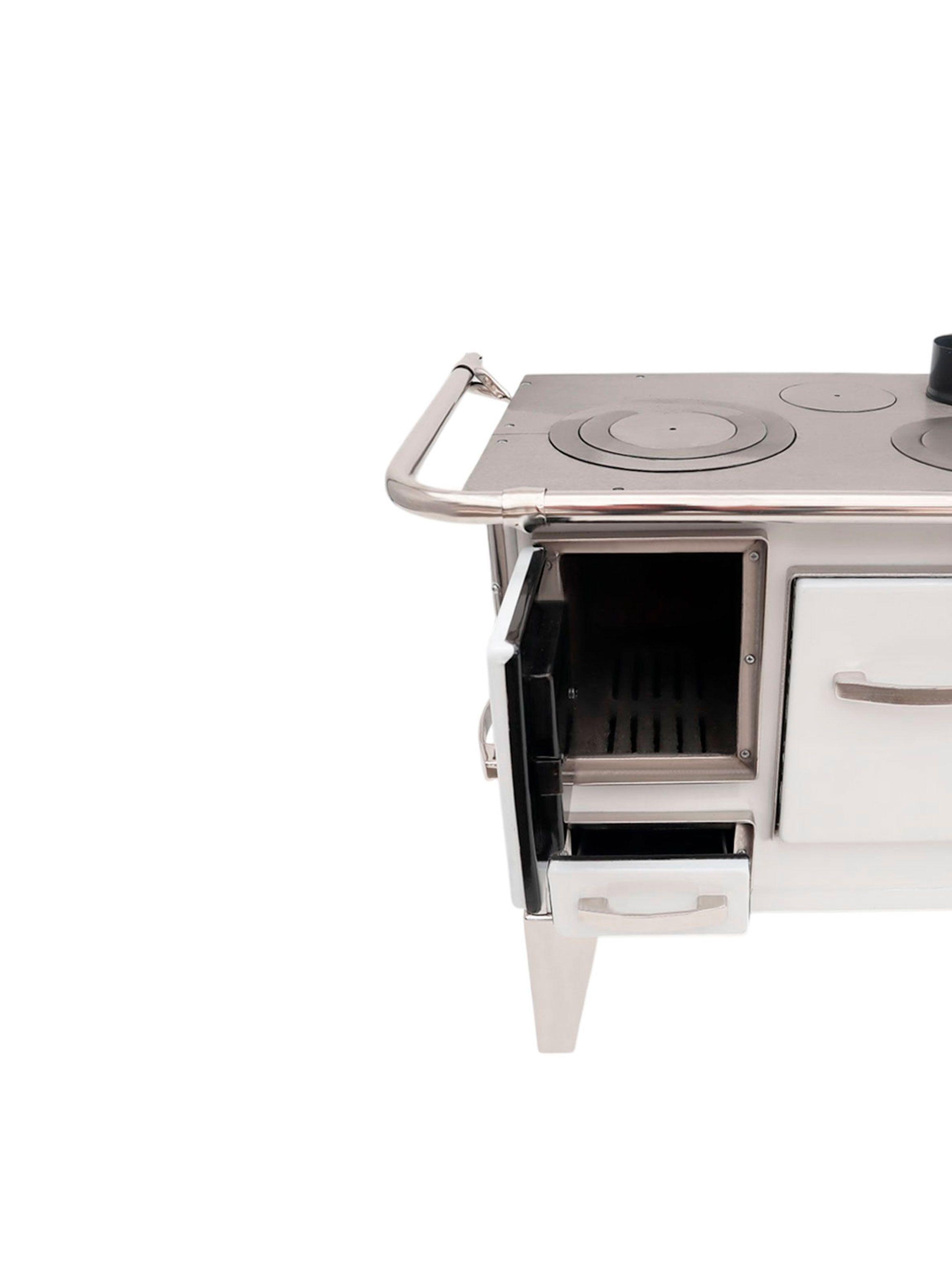 Cocina a Leña 3P modelo tradicional 65×46 Color Blanco-4