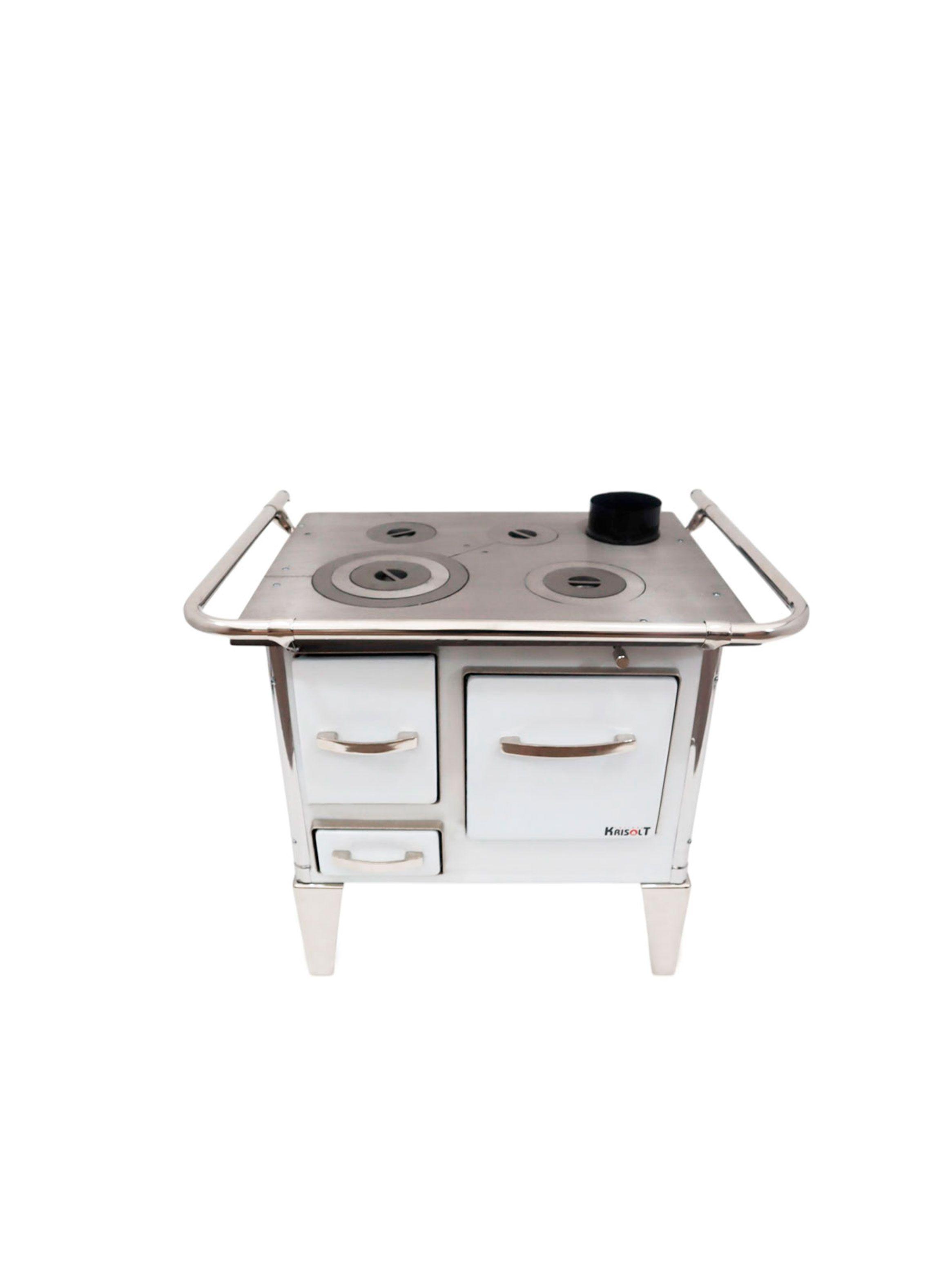 Cocina a Leña 4P Modelo tradicional 72×56 color Blanco-1