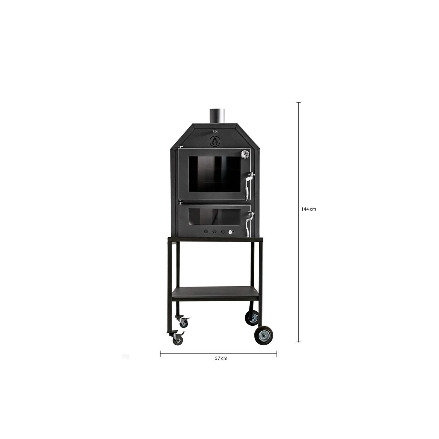 Horno a Leña Petit con base Alcázar-1