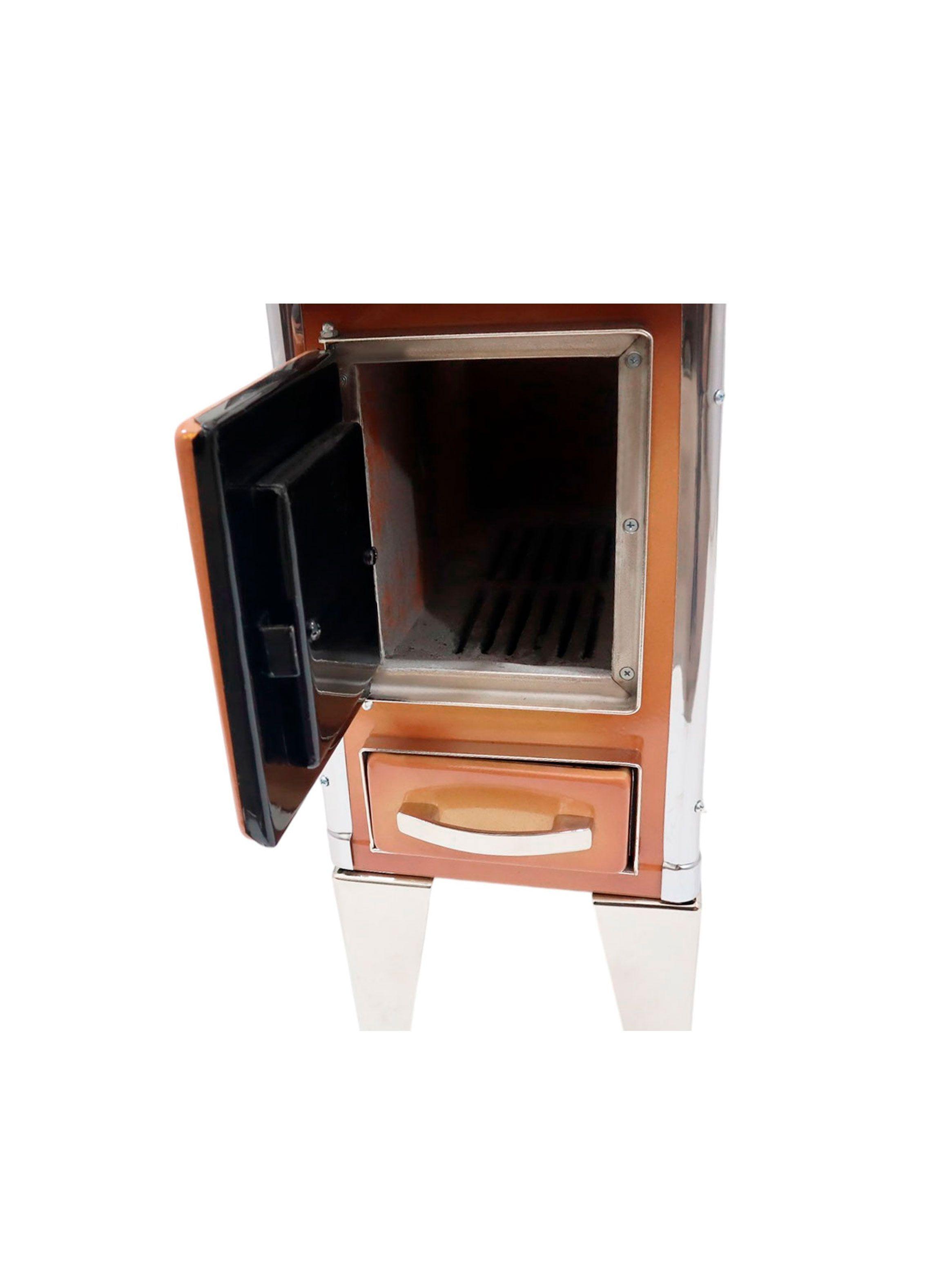 Cocina a leña enlozada 1 plato 55x35cm color Difumado Krisolt-4