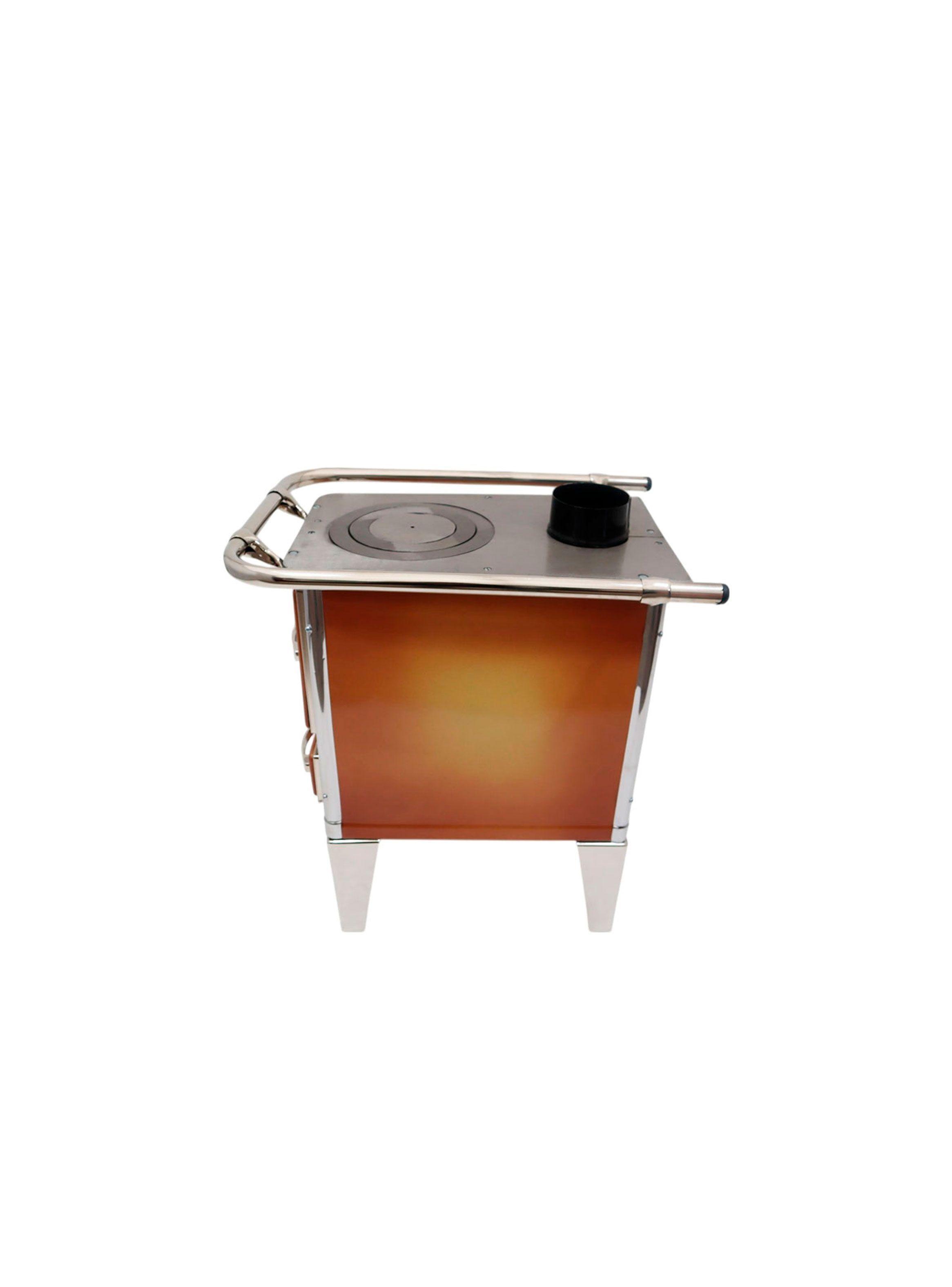 Cocina a leña enlozada 1 plato 55x35cm color Difumado Krisolt-6