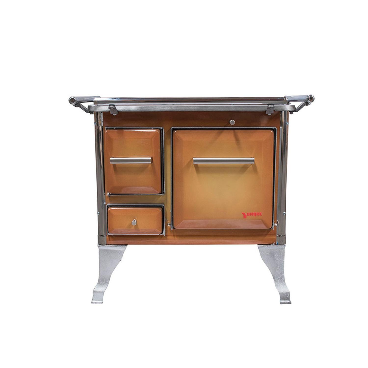 COCINA A LEÑA 4 PLATOS ENLOZADA DIFUMADO YUNQUE TRADICIONAL 72X56-0