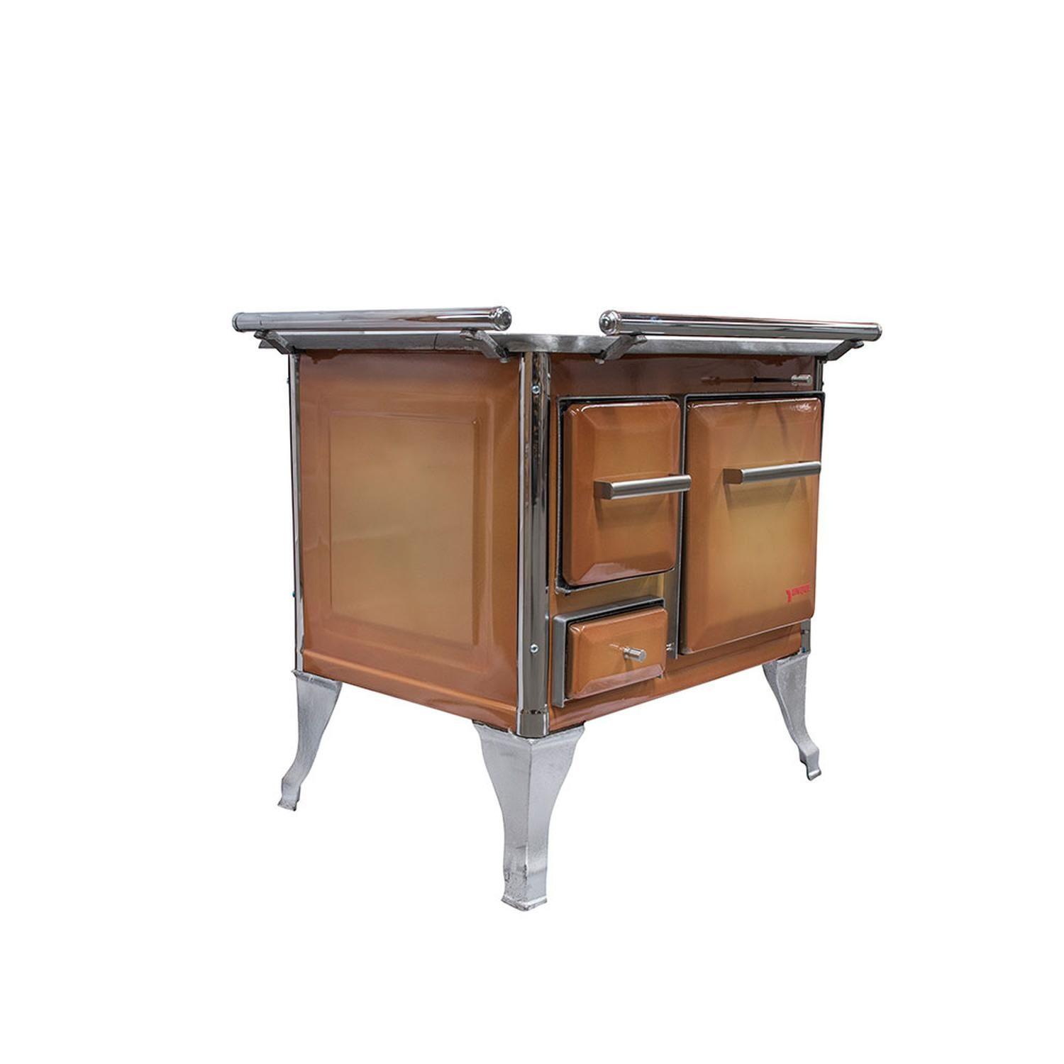 COCINA A LEÑA 4 PLATOS ENLOZADA DIFUMADO YUNQUE TRADICIONAL 72X56-1
