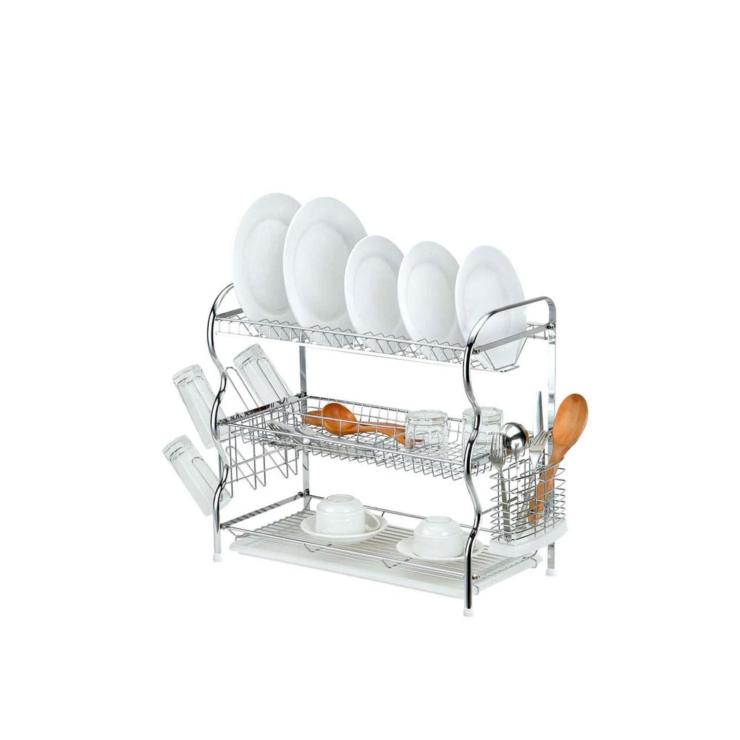 Secaplatos 3 niveles Cromo XL Simple Cook-4