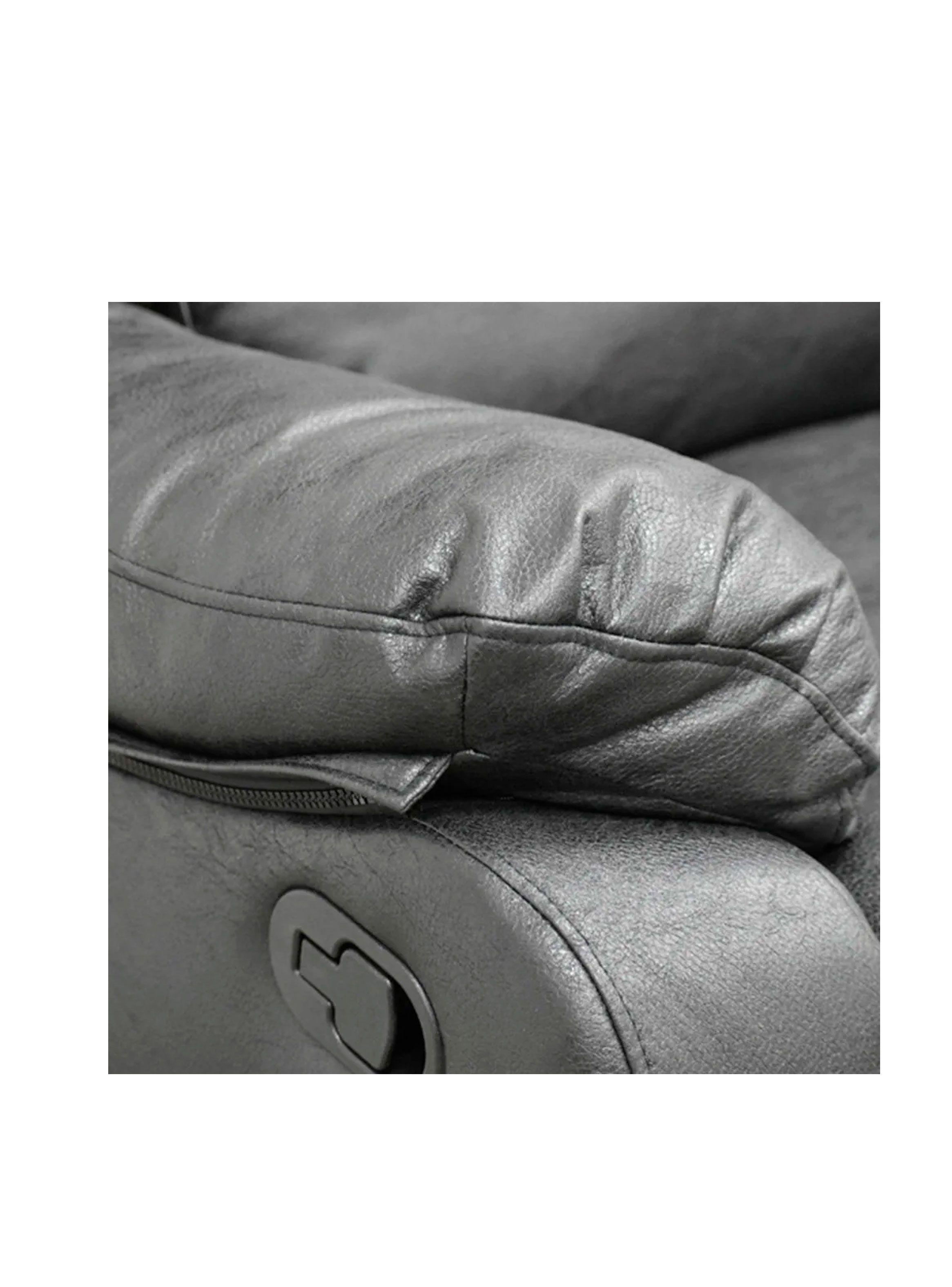 Sofá Reclinable 2 Cuerpos Rosario color Negro-4