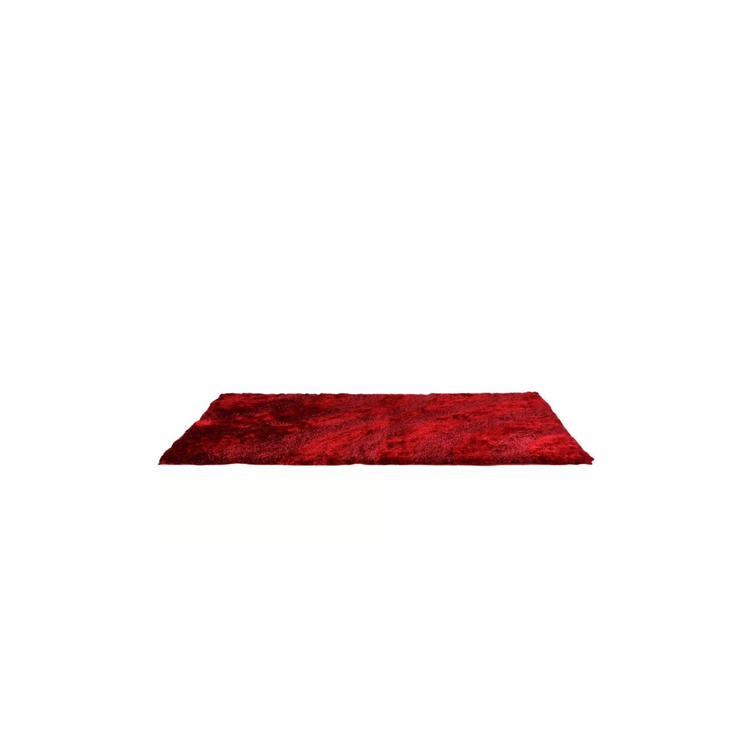 Alfombra shaggy ondas 160x230 cm rojo-1